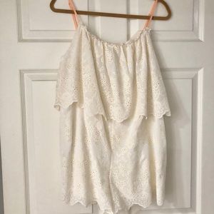 Kimchi Blue Ivory Lace Romper
